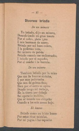 Diversos bríndis