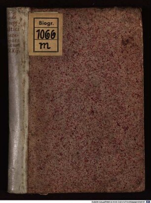 Oratio Iohannis Rosae de Vita Clarissimi et Reverendi Viri Doctoris Erharti Schnepfii : recitata Ienae cum gradus Magisterii Philosophici aliquot honestis et doctis viris decernetur Calendis Iulii Anno a Nato Christo 1562