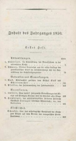 I-IV Inhaltsverzeichnis Hefte 1-4