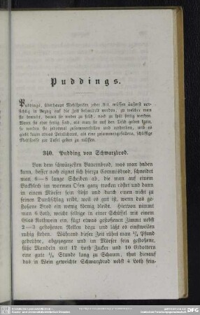 Puddings