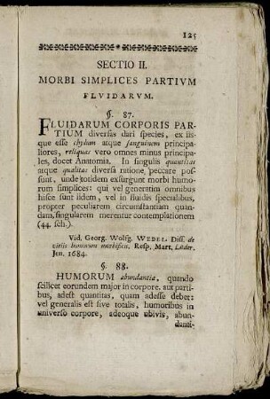 Sectio II. Morbi Simplices Partium Fluidarum.
