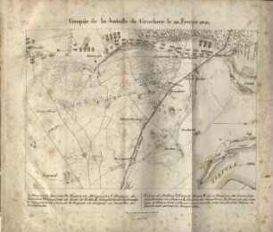 Croquis de la bataille de Grochow le 25. Fevrier 1831