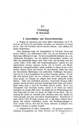 Gesang