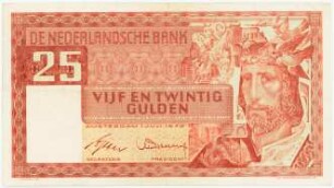 Geldschein, 25 Gulden, 1.7.1949