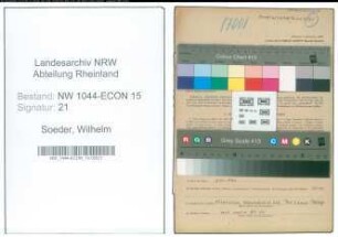 Entnazifizierung Wilhelm Soeder , geb. 10.10.1902 (Buchhalter)