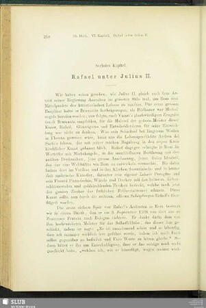 Sechstes Kapitel. Rafael unter Julius II.