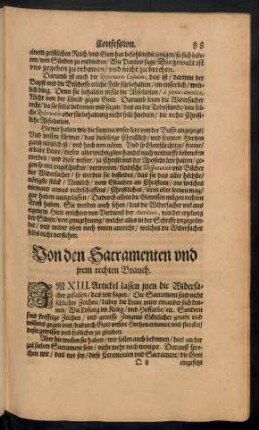 Von den Sacramenten und irem rechten Brauch.