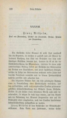 528-560 Franz Wilhelm, Graf von Wartenberg, Bischof von Osnabrück, Verden, Minden und Regensburg