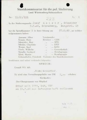 Kaiser, Josef