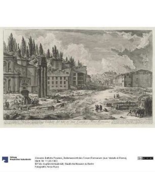 Seitenansicht des Forum Romanum (aus: Vedute di Roma)