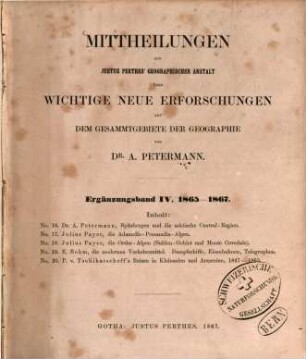 Spitzbergen und die arktische Central-Region : eine Reihe von Aufsätzen und Karten als Beitrag zur Geographie und Erforschung der Polar-Regionen