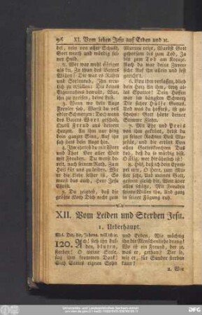 XII. Vom Leiden und Sterben Jesu.