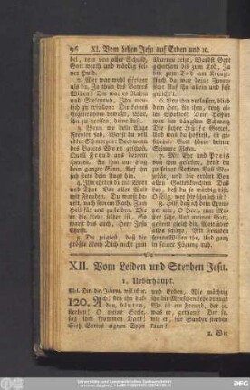 XII. Vom Leiden und Sterben Jesu.