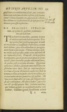 De Processu Iudiciorum, et primo de personis pertinentibus ad iudicium.