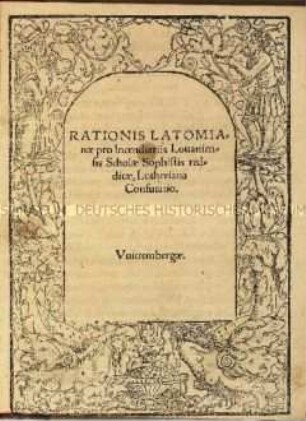 Rationis Latomianae confutatio (Entgegnung auf die Argumentation des Latomus)