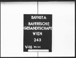 Aktenabschriften zu den Wiener Friedensverhandlungen
