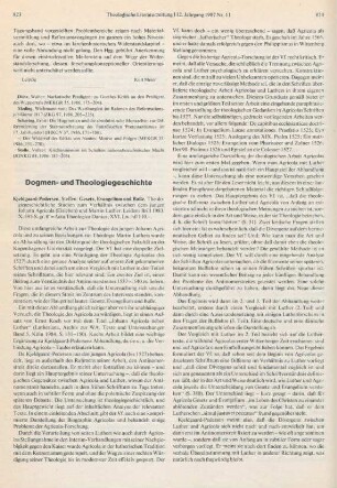823-825 [Rezension] Kjeldgaard-Pedersen, Steffen, Gesetz, Evangelium und Busse