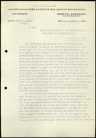 Brief; Martin Schede an Walther Wrede