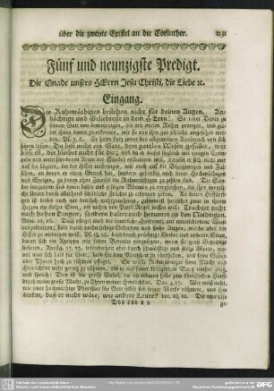 Fünf und neunzigste Predigt