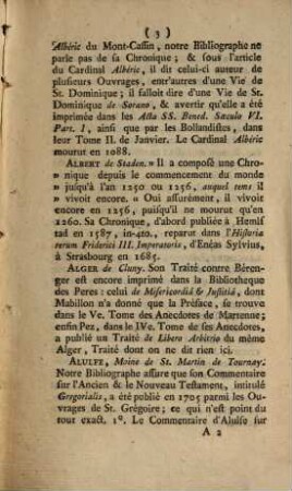 Remarques Critiques sur la Bibliothèque generale ... de St. Benoît