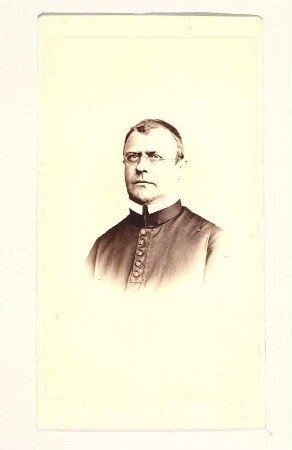 Porträt Johannes Gasser : Foto-/Bildersammlung Stenografische Sammlung. Porträt Johannes Gasser. Photographie. Carte de visite (um 1860). Dresden: SLUB P a 0138