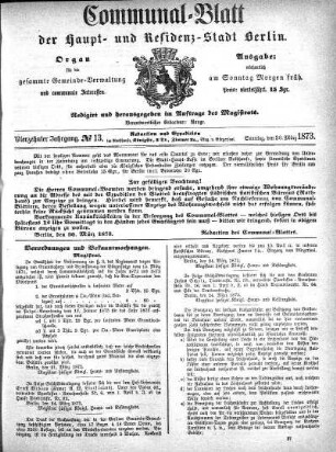 1873,13: No. 13, 30. März 1873