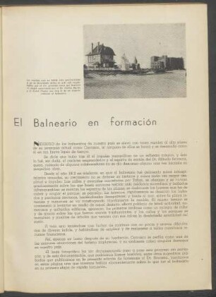 El Balneario en formación
