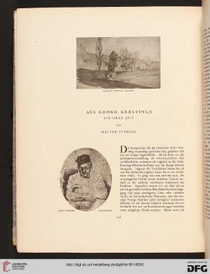 Aus Georg Kerstings späterer Zeit