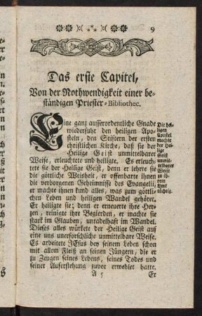 9-26, Das erste Capitel
