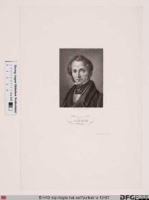 Bildnis (Johann) Justus Liebig (1845 Frhr. von)