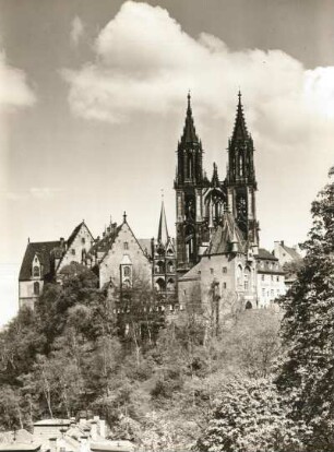Meißen, Albrechtsburg und Dom von Westen