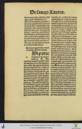 De sancto Laurentio martyre eximio. Sermones I-III