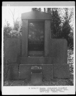 Grabstein von Rina Greif (gestorben 1917)