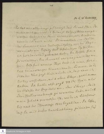 Brief von Henrik Steffens an Christian Keferstein.