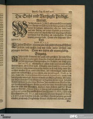 Die Sechs und Viertzigste Predigt.