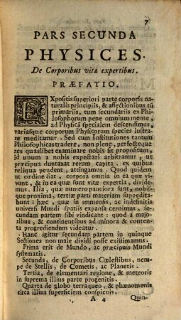 Institutiones Philosophicae : Ad Faciliorem Veterum, ac Recentiorum Philosophorum Lectionem comparatae. 3, Qui Physicam specialem comprehendit
