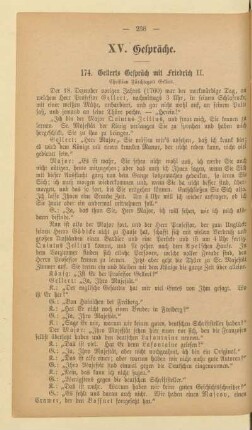 XV. Gespräche.
