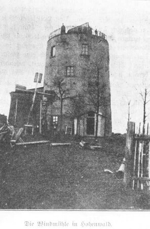 Vysoký (Hohenwald). Holländermühle, Ruine, Repro
