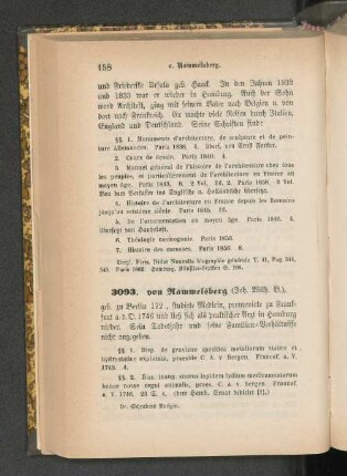 3093. von Rammelsberg (Joh. Wilh. B.)