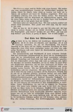 32: Das Ende des Militarismus