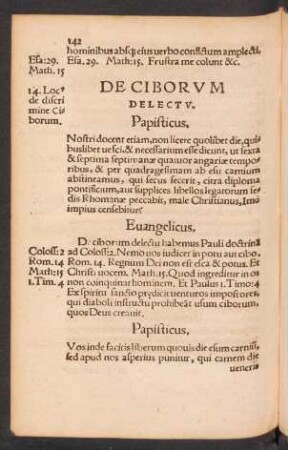De Ciborum Delectu.