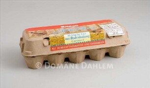 Verpackung für zehn Eier aus Bodenhaltung