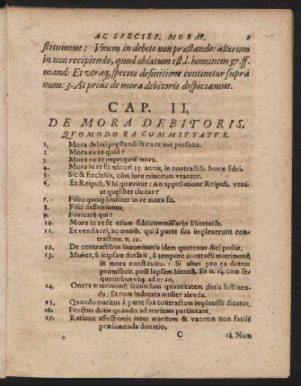Cap. II. De Mora Debitoris. Quomodo Ea Committatur.