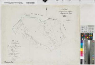 Bommern (Witten), Zusammenlegung eines Teiles der Feldmark von Bommern, Urkarte 1 Wengern Flur 1