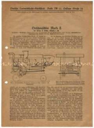 Dreschmaschine Marke E