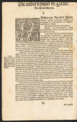 Die Ander Epistel S. Pauli/ An Timotheon.