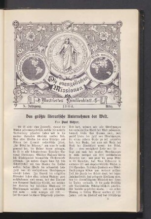 X. Jahrgang. 1904. März