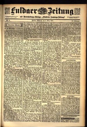 Zweite Ausgabe vom Mittwoch, den 06. März 1901.