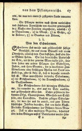§. I. Von den Schwämmen.