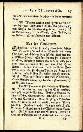 §. I. Von den Schwämmen.